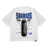 Team Savage Boxing Club 6.5oz Tee Shirt - White