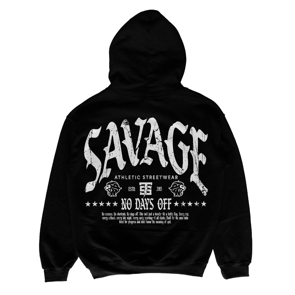 No Days Off Hoodie | Black