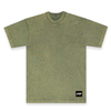 Savage Mineral Wash Crew Neck T Shirt in green - 6.5 oz