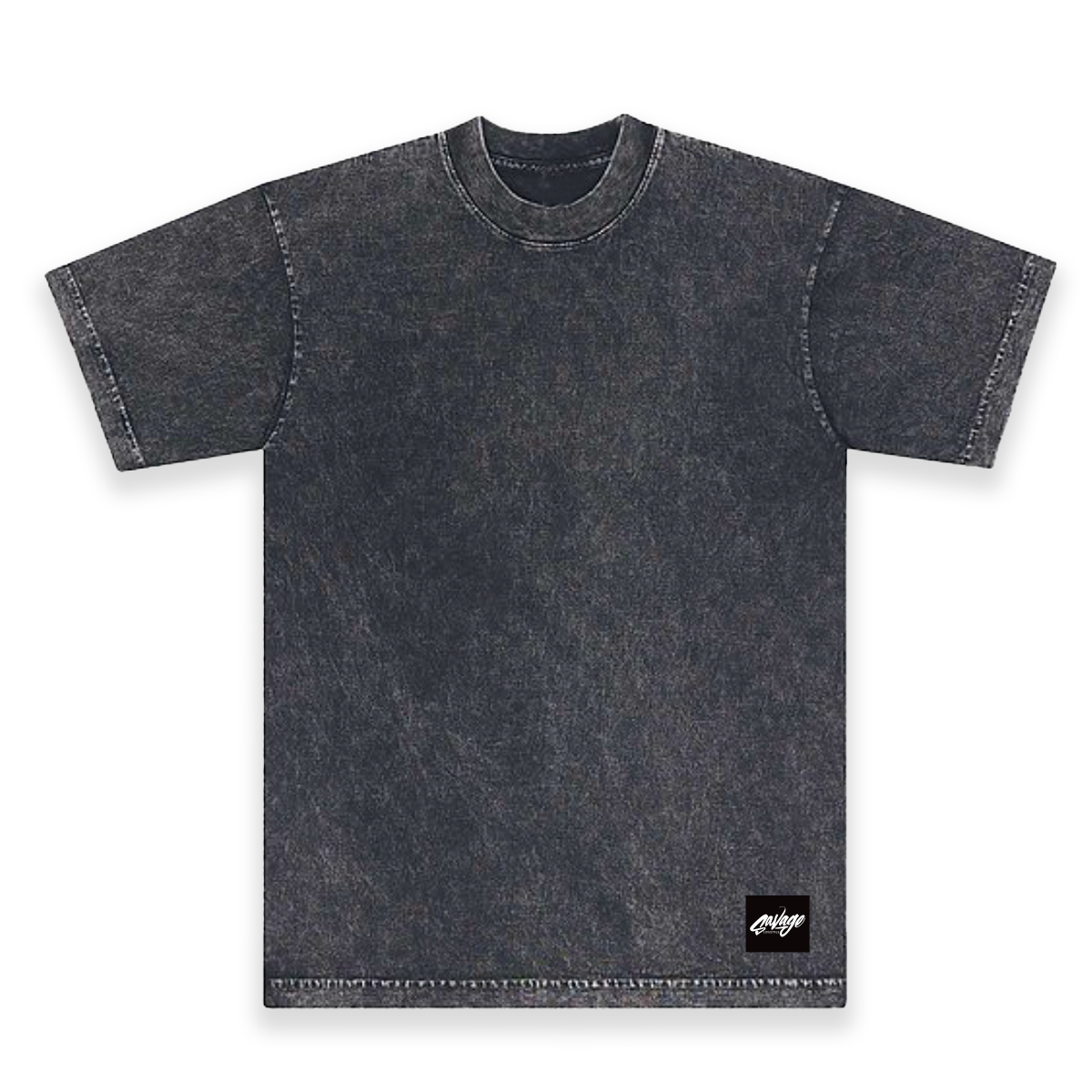 Washed black best sale shirt