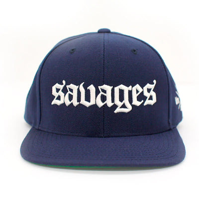 Savages Old English Snapback - Navy