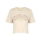 Savage Varsity Crop Tee | Taupe