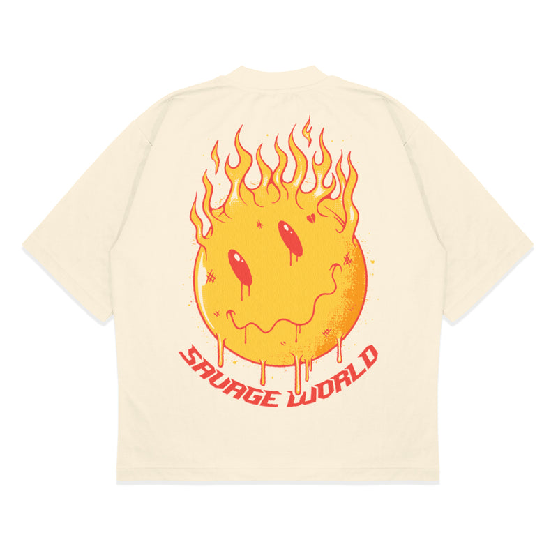 Savage World Tee | Cream