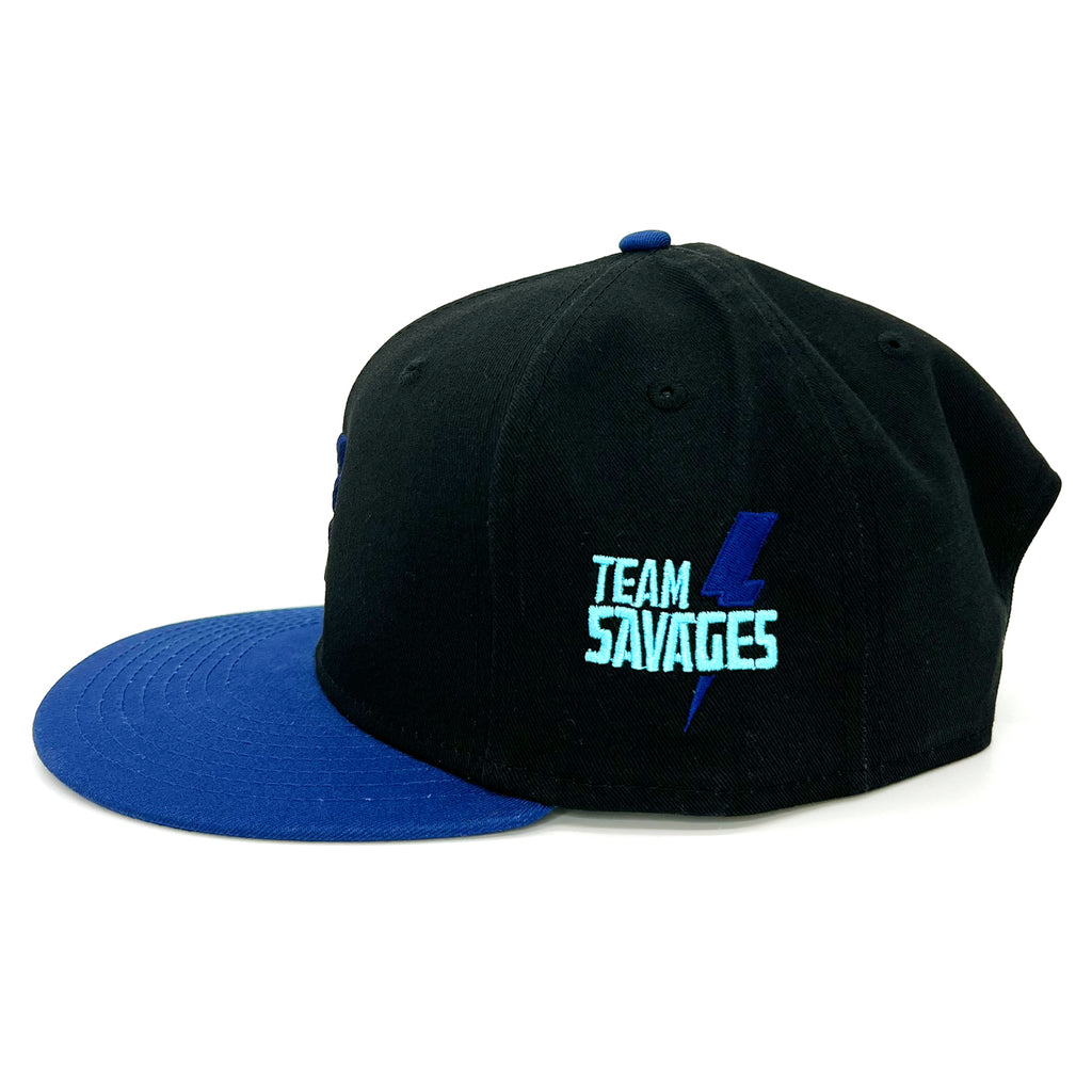 Team Savages x New Era Snapback: Black/Royal