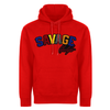 Savage Hoodie with multicolor patch in red
