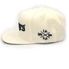 Savages Old English Snapback in white